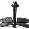 UD Cast Iron Dragonfly Doorknocker Matte Black 4x6x1 Inch-0
