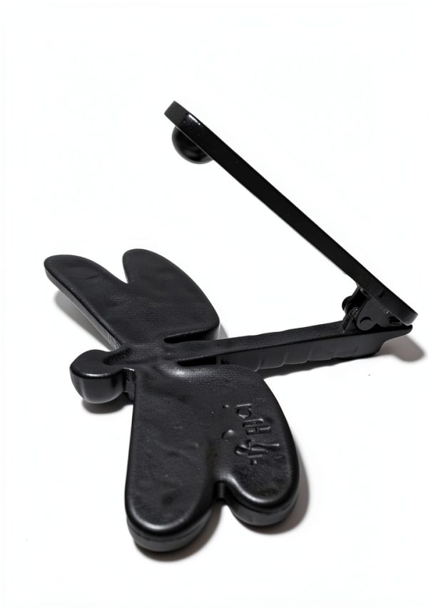 UD Cast Iron Dragonfly Doorknocker Matte Black 4x6x1 Inch-2