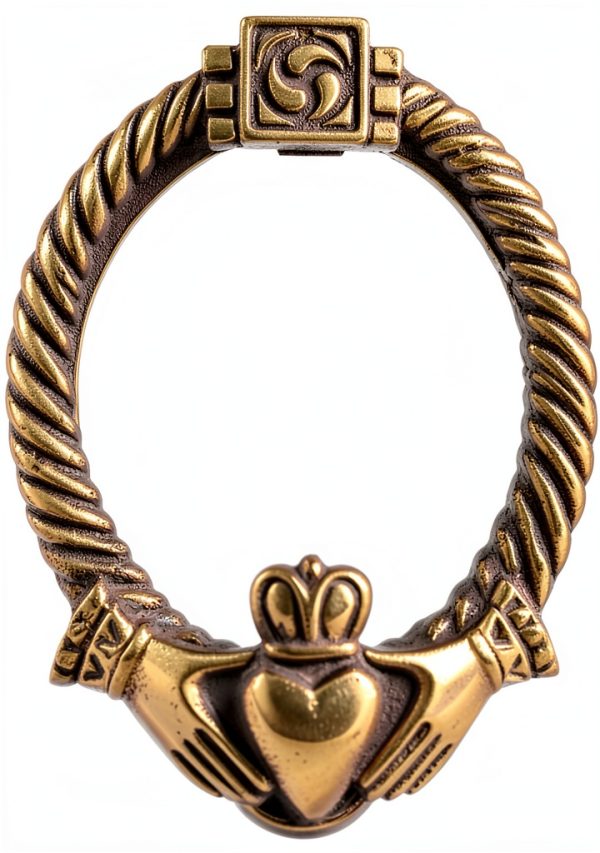 Celtic Claddagh Door Knocker Terra Sancta 5" Hands of Love Model 824-0