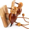 Handmade Wooden Woodpecker Door Knocker by Eaygeall Premium Wood-0