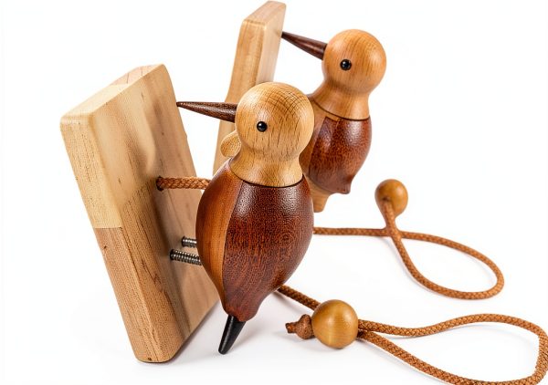 Handmade Wooden Woodpecker Door Knocker by Eaygeall Premium Wood-0