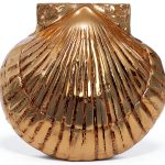 Michael Healy Scallop Door Knocker Brass Traditional Small Size-0