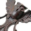Owl Door Knocker by Earl Diamond Heavy Duty Cast Iron Rustic Black-4