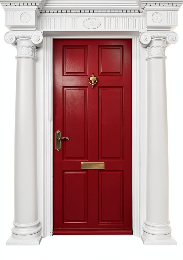QCAA Solid Brass Door Knocker, 7", with 160 Degree Glass Len Door Viewer (UL Listed), Satin Nickel, 1 Pack-2
