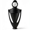 Elegant 5 Inch Matte Black Door Knocker with 180° Peephole TB SENROCA-6