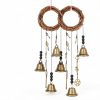 Maitys Witch Bells 2 Pieces Door Knob Hanger Witchcraft Decor Wind Chimes Positive Energy Decor Magic Home Protection Bells Handmade Clear Negative Energy Witch Door Knocker for Boho-4
