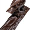 Renovators Supply Manufacturing Door Knockers for Front Door 6.5 in. Antique Brass Woodpecker Shaped Door Knocker with Mounting Hardware-5