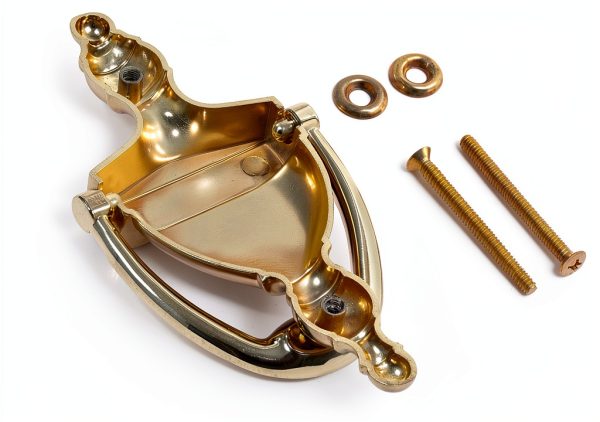 Bright Brass Door Knocker by Everbilt 6-5/16in Steel Hardware-2