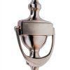 Solid Brass Door Knocker SKANDH Victorian Satin Nickel 8 Inch-2