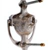 Solid Brass Door Knocker SKANDH Victorian Satin Nickel 8 Inch-3