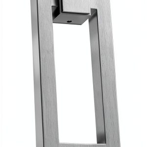 Door Knocker Taymor Satin Nickel Solid Metal 2-1/4" W x 5-1/2" H-0