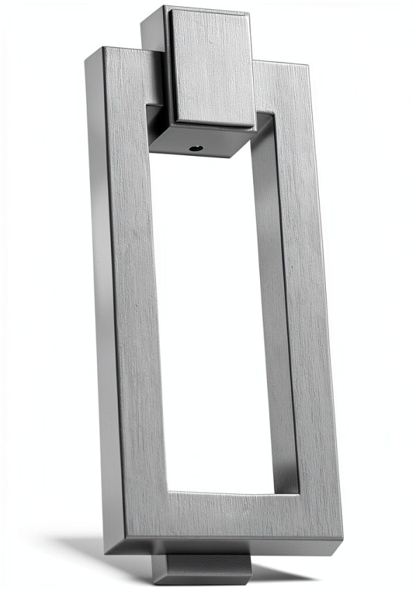 Door Knocker Taymor Satin Nickel Solid Metal 2-1/4" W x 5-1/2" H-0
