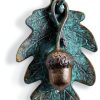 Acorn and Oak Leaf Doorknocker SPI Home Aluminum Verdigris Bronze 7" H-1