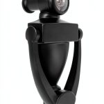 Elegant 5 Inch Matte Black Door Knocker with 180° Peephole TB SENROCA-0