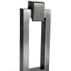 Door Knocker Taymor Satin Nickel Solid Metal 2-1/4" W x 5-1/2" H-3