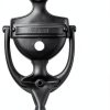 QCAA Solid Brass Door Knocker, 7", with 160 Degree Glass Len Door Viewer (UL Listed), Satin Nickel, 1 Pack-1