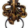 Pacific Giftware Nautical Gothic Mythical Sea Monster Deep Ocean Creature Octopus Kraken Cthulhu Decorative Door Knocker Wall Mount Polyresin Figurine 8.5" H-0