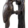 Renovators Supply Manufacturing Door Knockers for Front Door 6.5 in. Antique Brass Woodpecker Shaped Door Knocker with Mounting Hardware-8