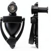 Elegant 5 Inch Matte Black Door Knocker with 180° Peephole TB SENROCA-1